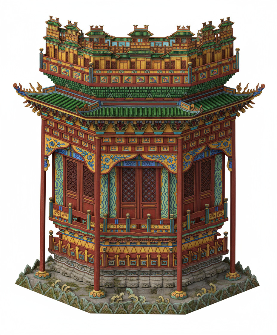 3D model with historically accurate colors